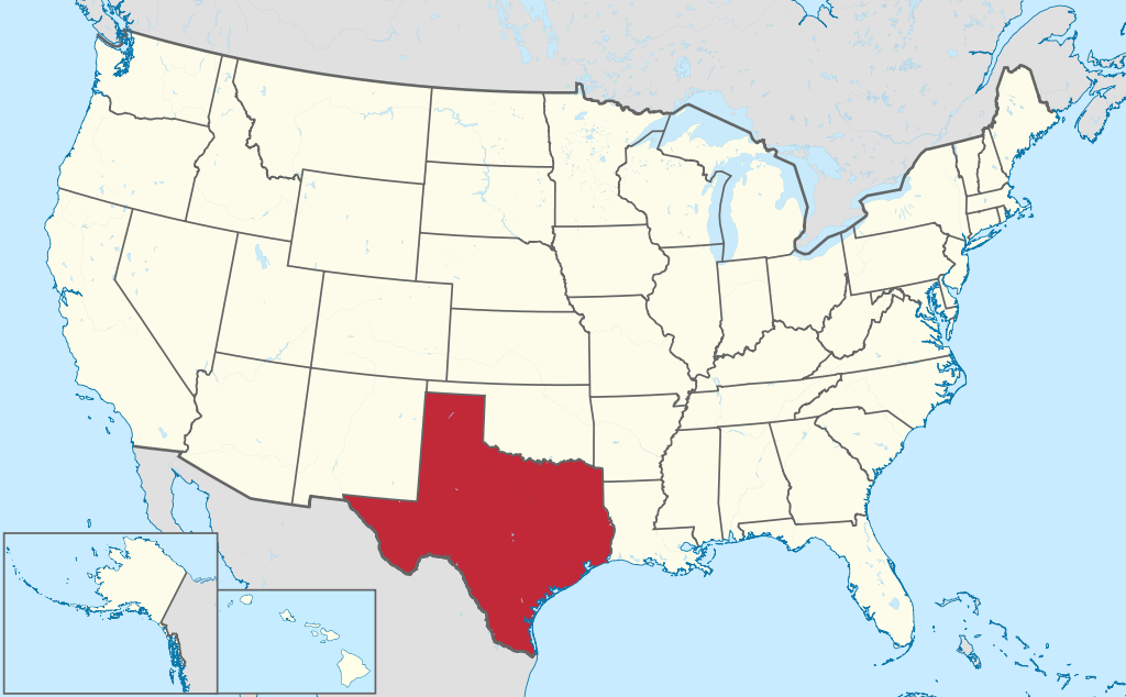 Texas within the USA