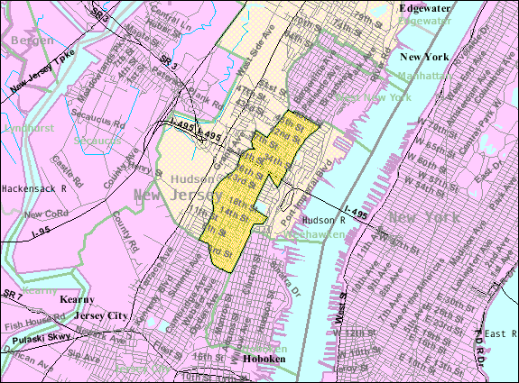 Map of Union City